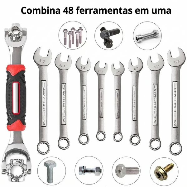 Chave Certa Compacta 48 em 1